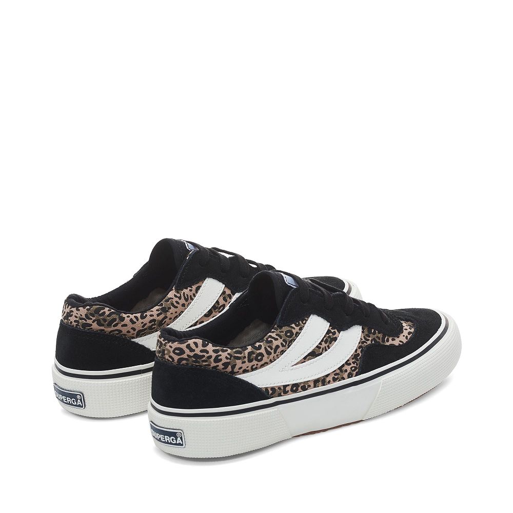 Superga 2941 Revolley Black Low Top Sneakers - Women's Sneakers USA | US2582139